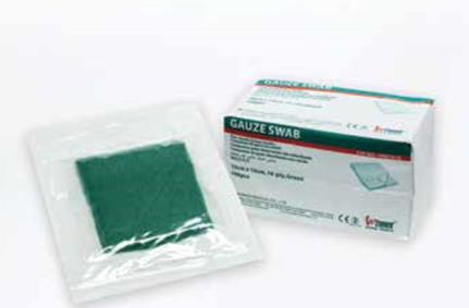 Sterile and Non-sterile Green Gauze