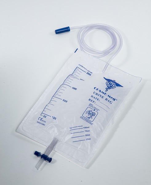 Sterile urine bag with 120cm tubing, 2000ml