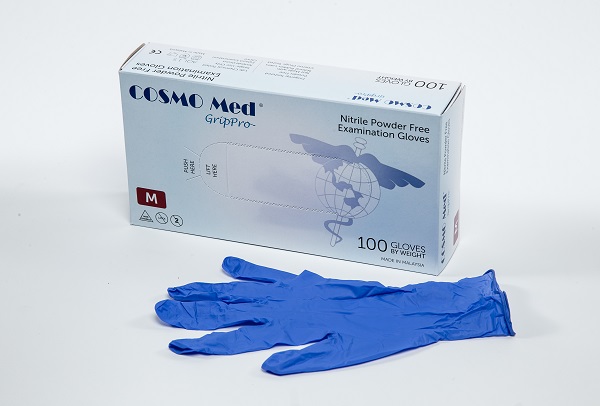 Nitrile powder-free examination gloves
