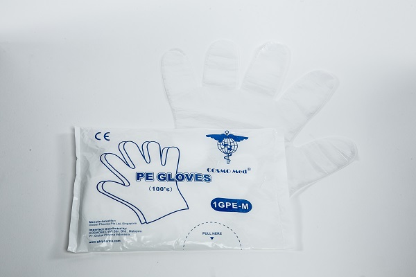 Plastic hdpe glove