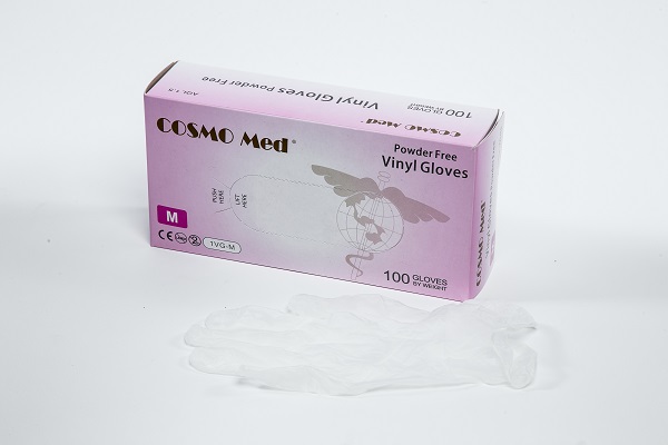 Vinyl gloves, clear color, Powder free